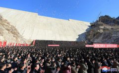 朝鲜八乡水坝竣工 去年被金正恩狠批:30多年未完